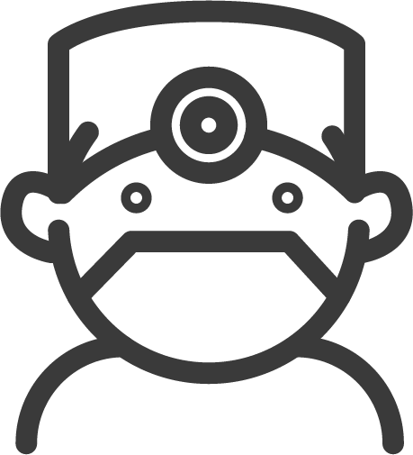 Icon of a person wearing a surgical face mask