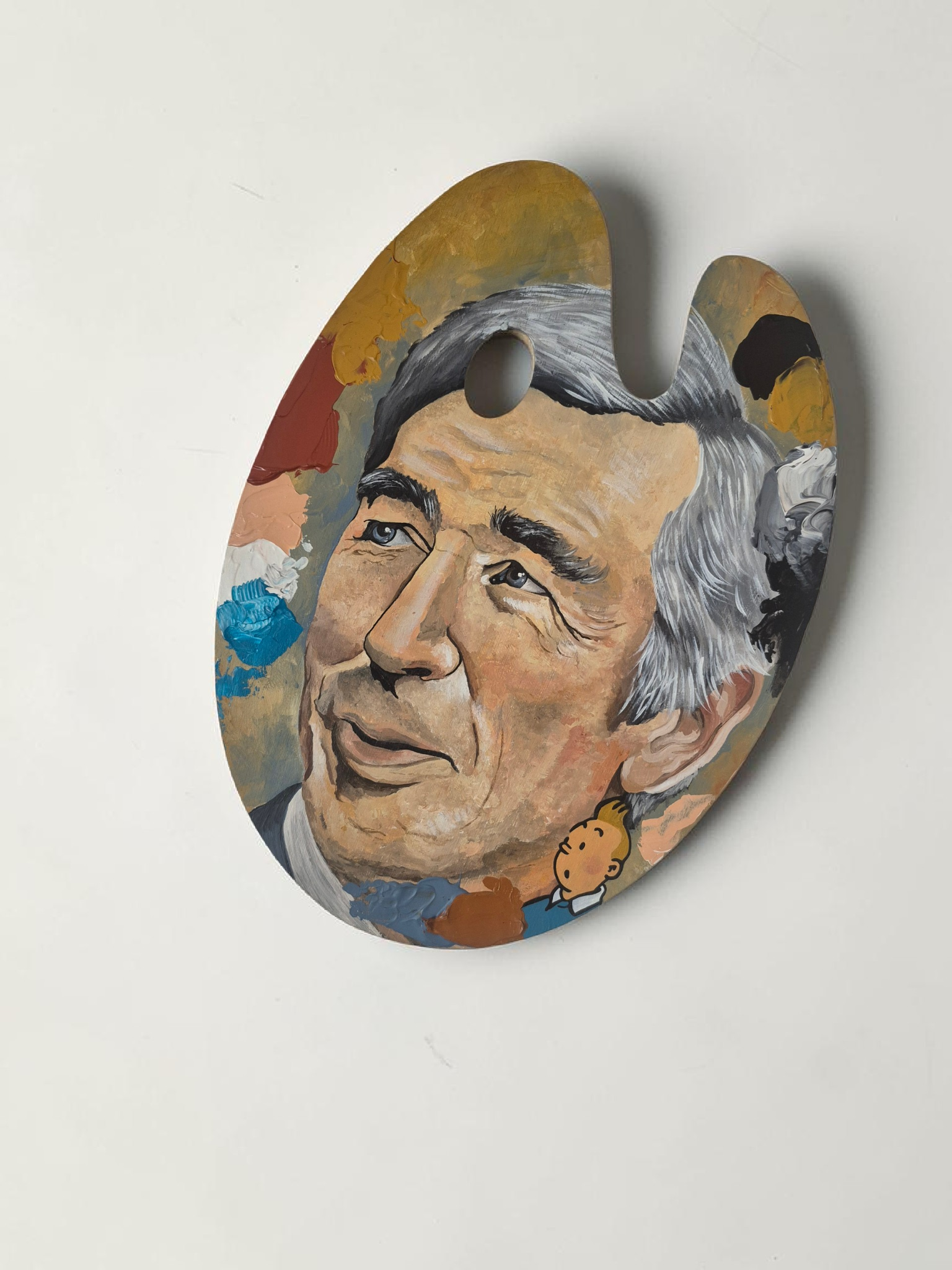 Palette artistique – Pièce unique inspirée d’Hergé