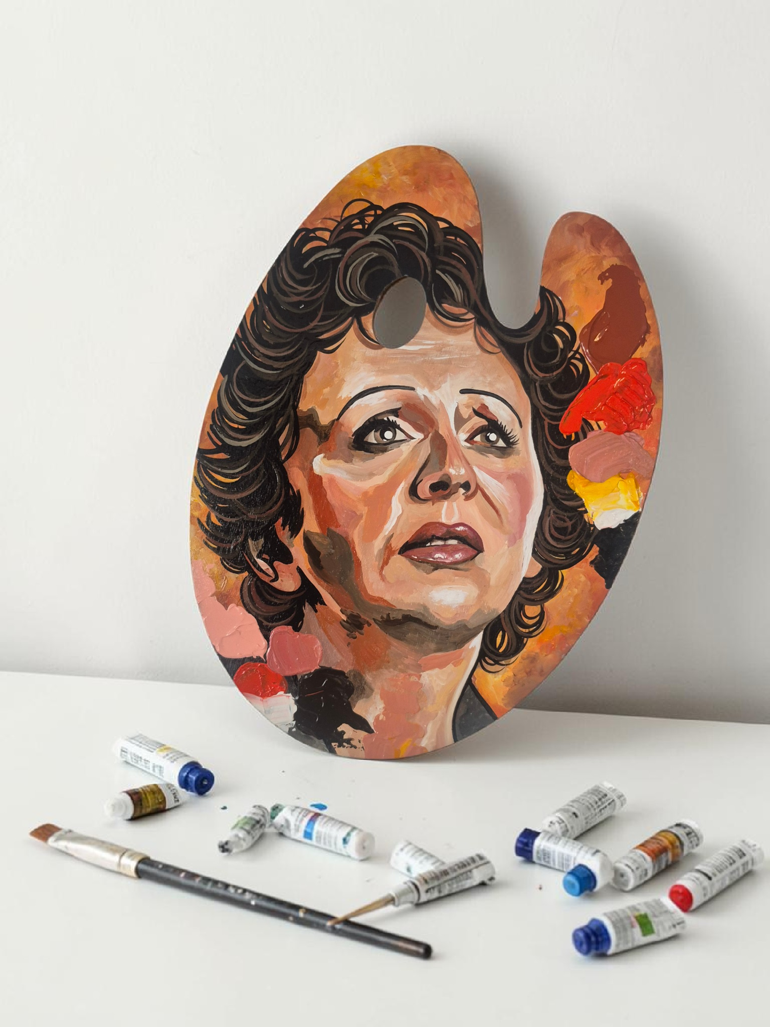 Palette artistique – Pièce unique inspirée d’Édith Piaf
