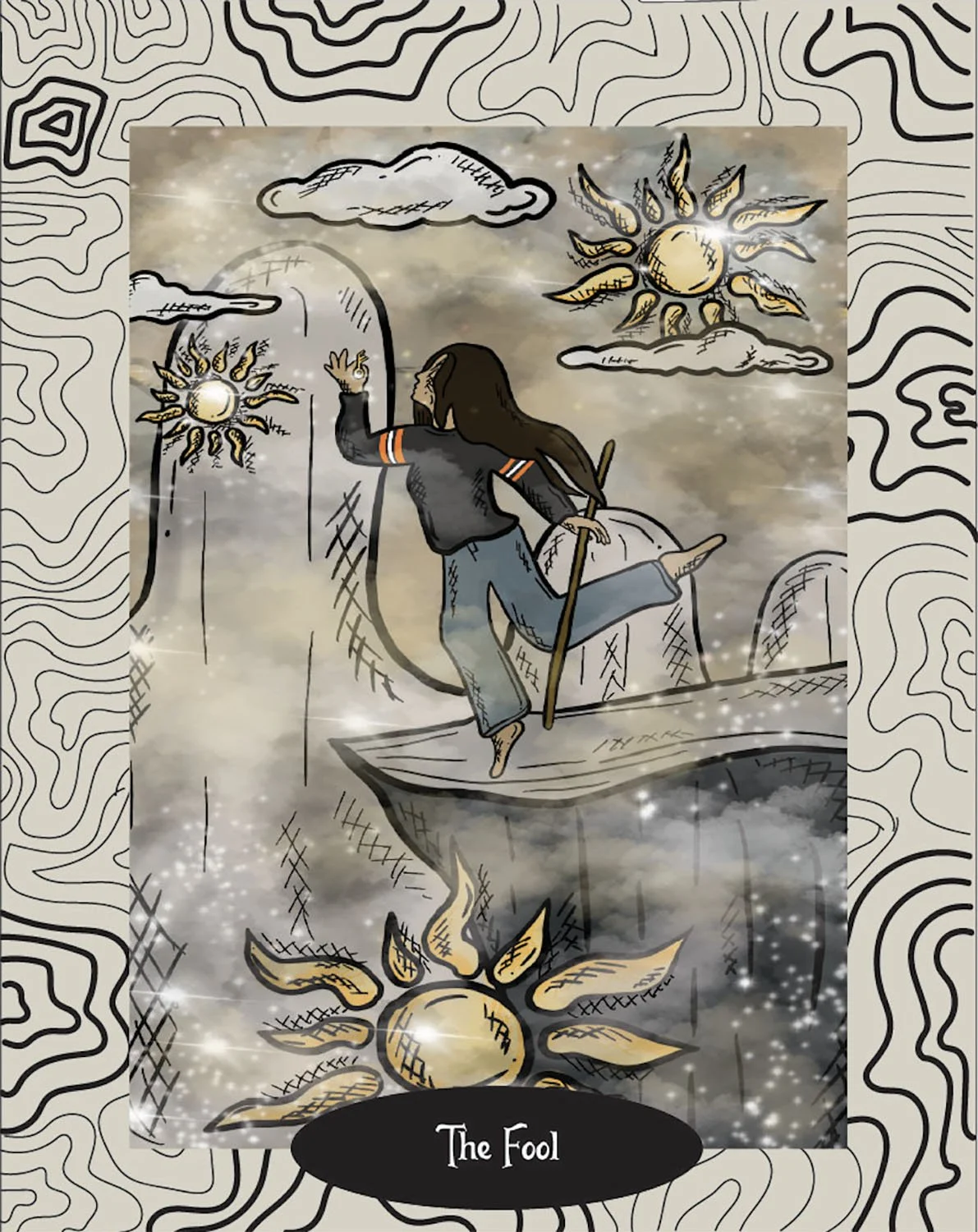 2025.S.Franciamone.TheFool.16 x 20 inches.jpg
