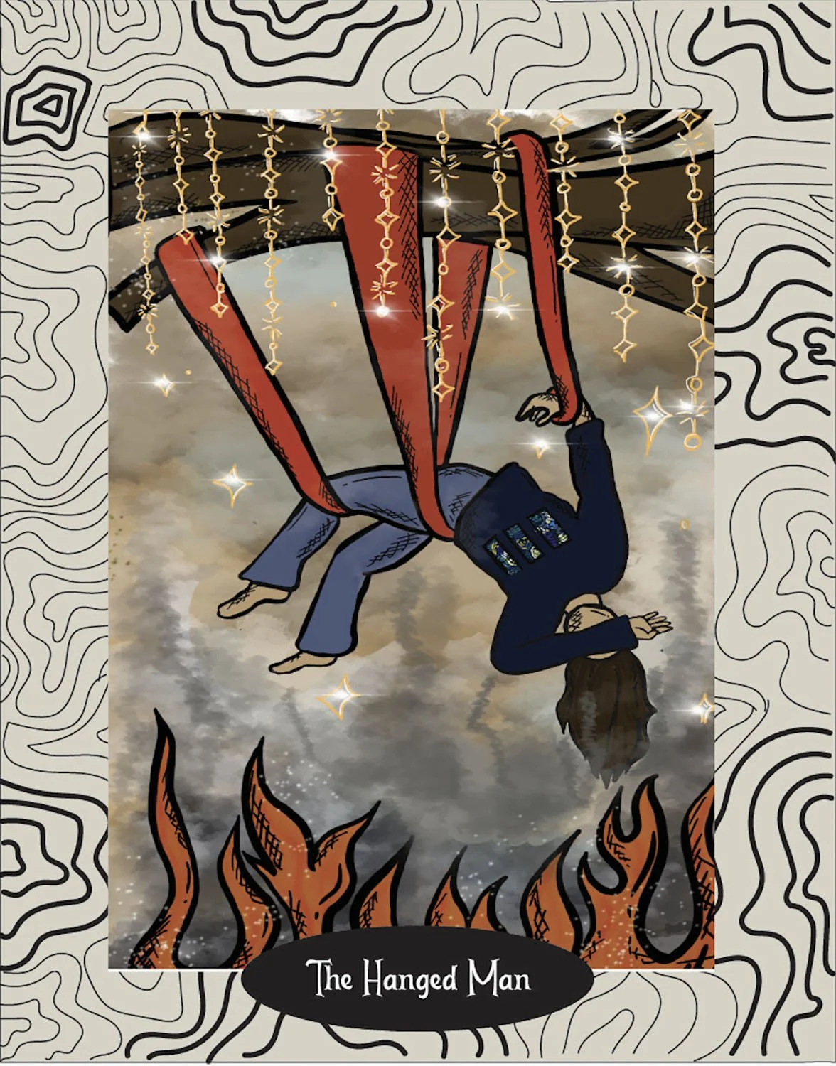 2025.S.Franciamone.TheHangedMan.16 x 20 inches.jpg