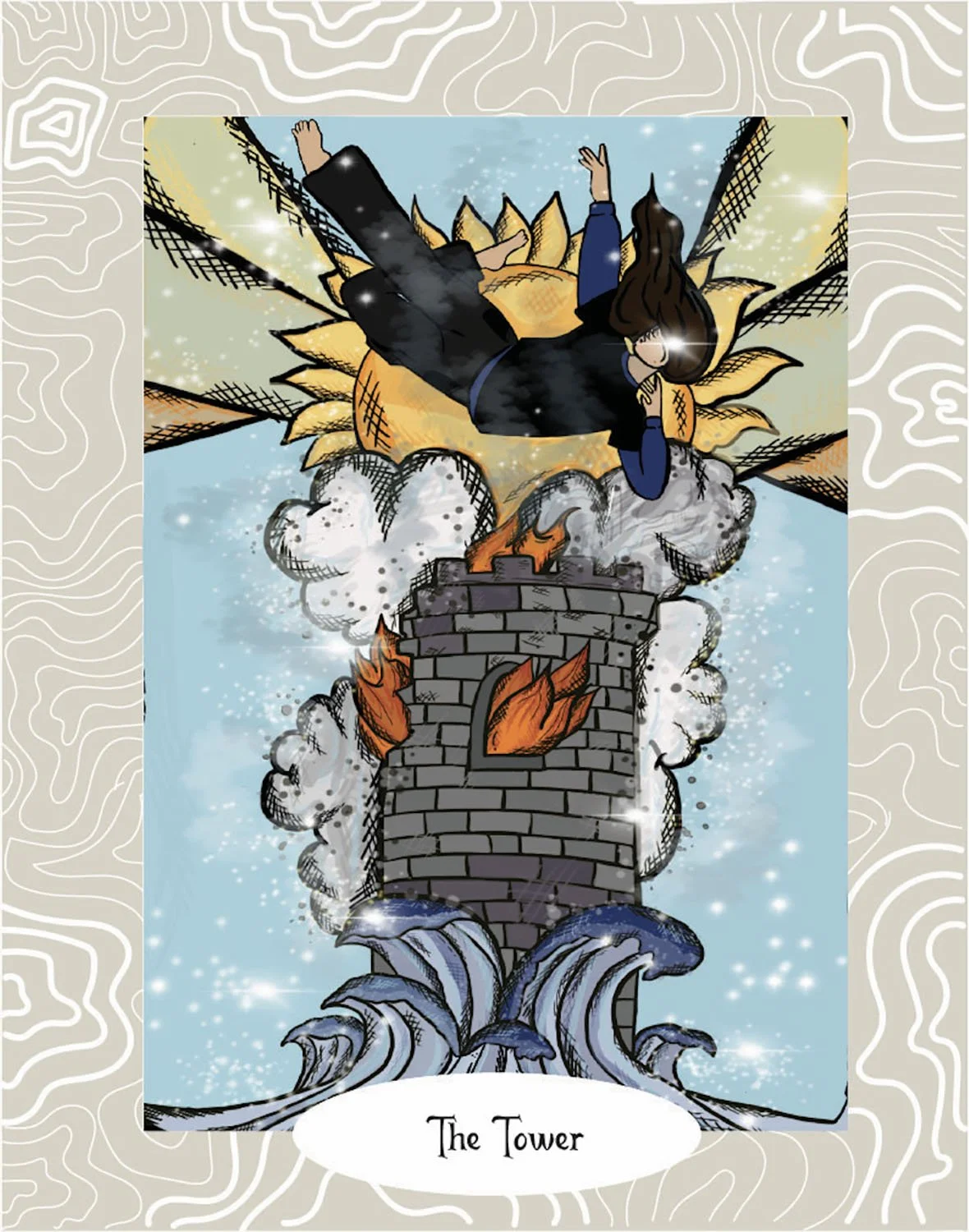 2025.S.Franciamone.TheTower.16 x 20 inches.jpg