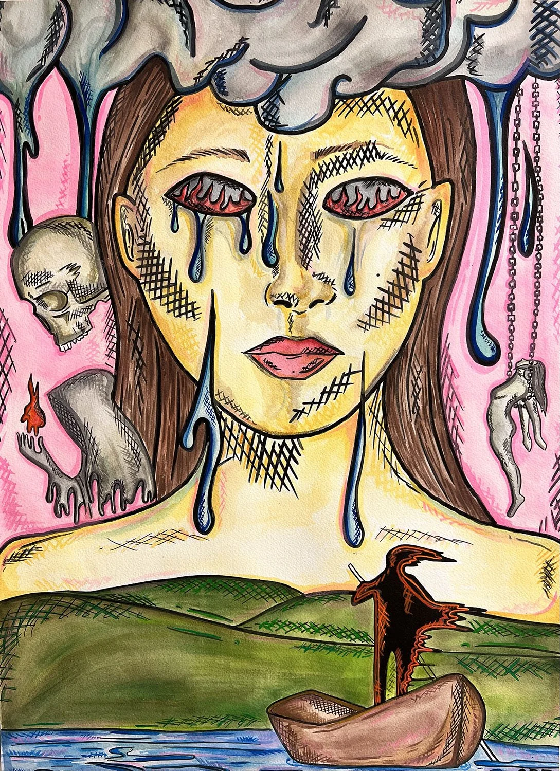 2025.S.Franciamone.1. The Veil Between.20 x 26 inches.jpg