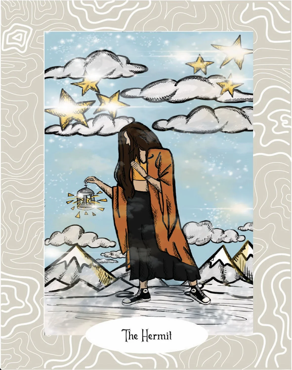 2025.S.Franciamone.TheHermit.16 x 20 inches..jpg