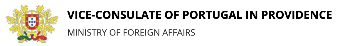 Official letterhead from the Vice-Consulate of Portugal in Providence, part of the Ministry of Foreign Affairs