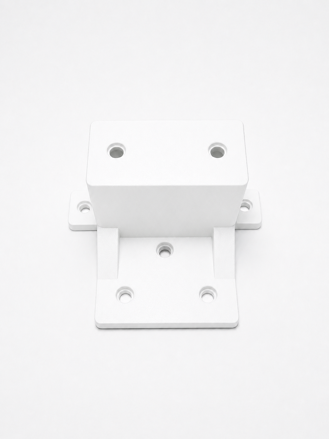 Ambidextrous rear mount cabinet drawer track holder replacing obsolete factory white nylon brackets.