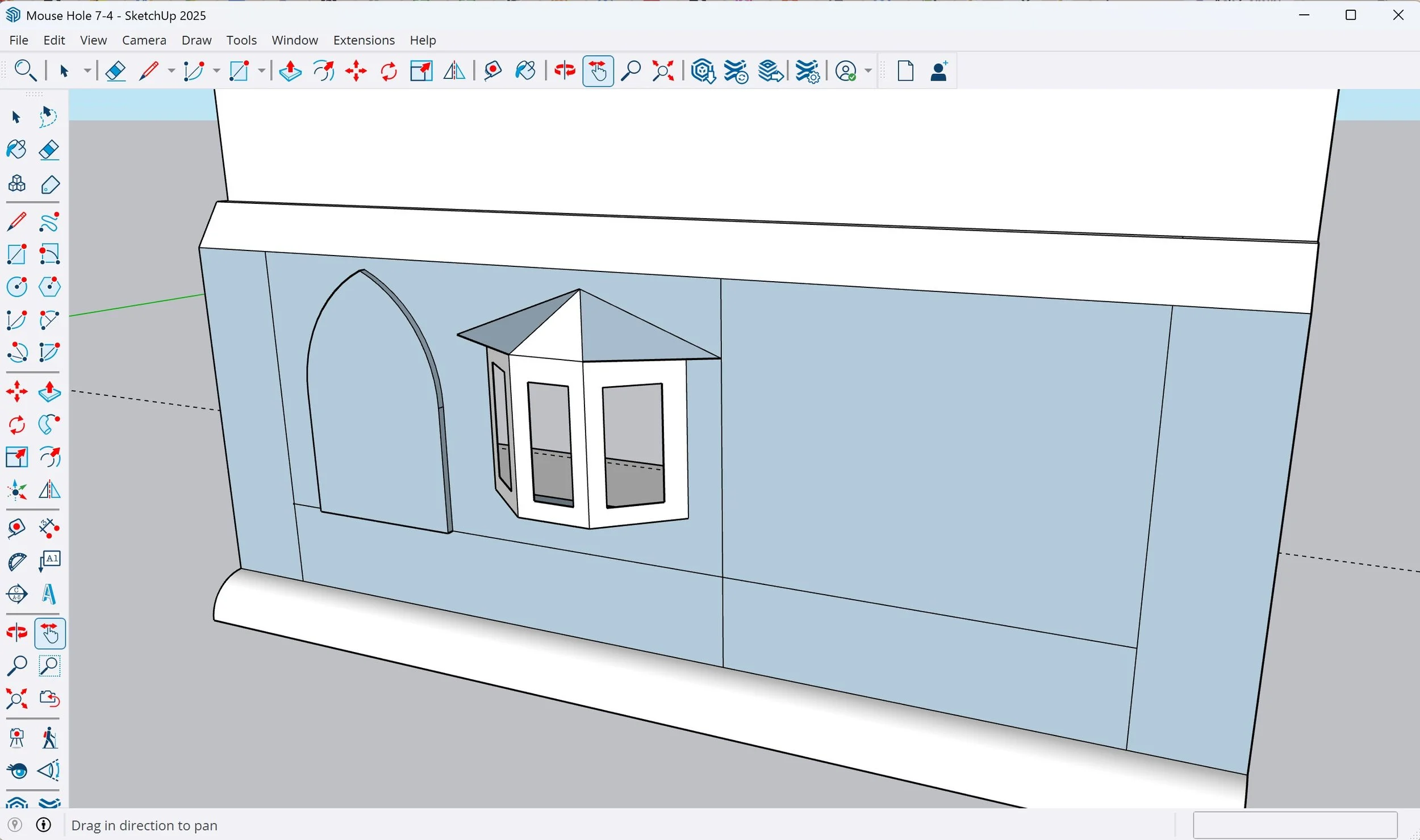 mouse house sketchup drawing