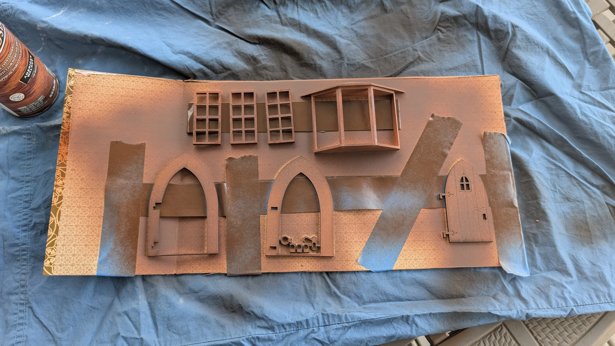 mouse house door and window parts