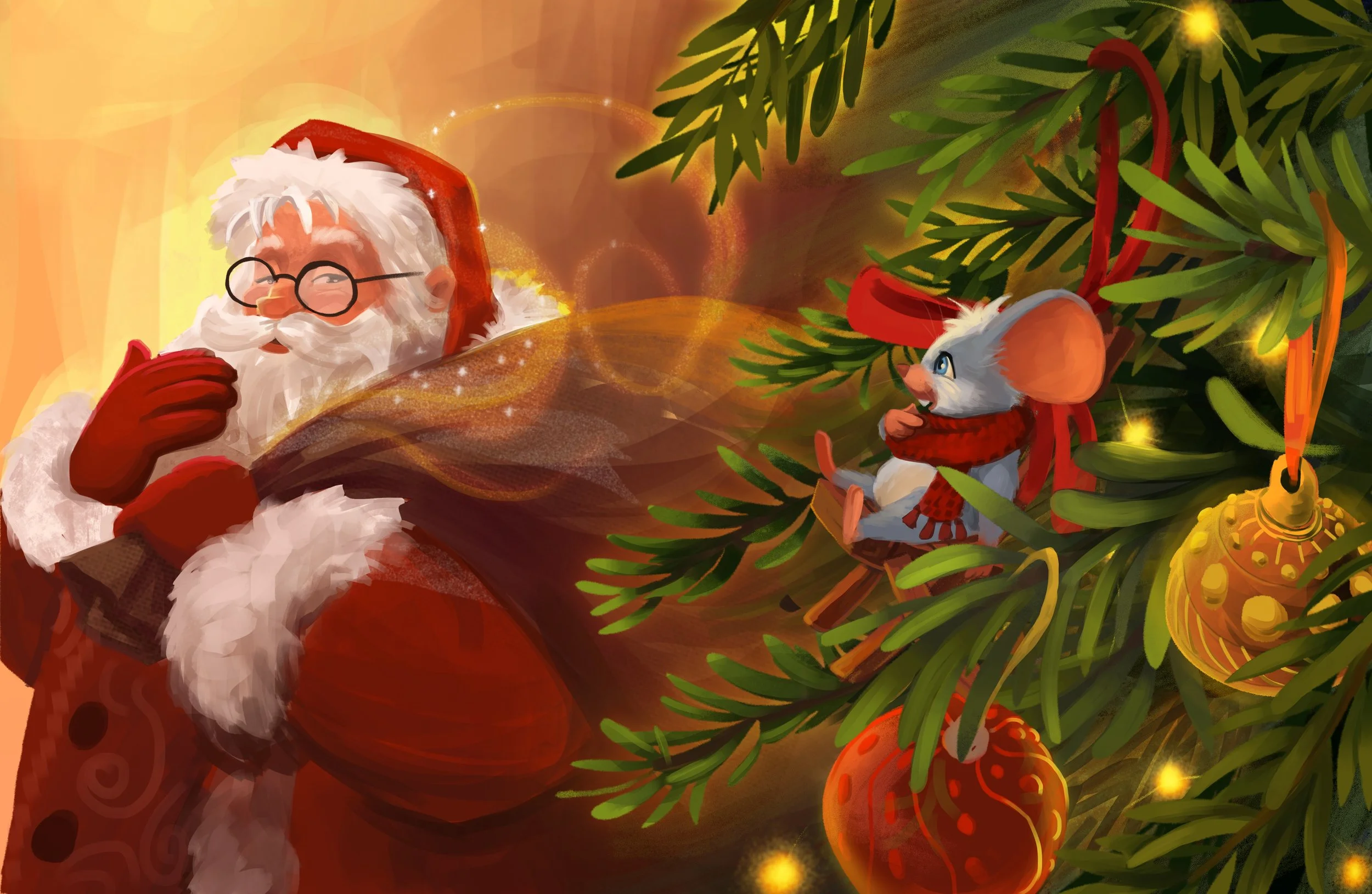 Millhouse The Christmas Mouse illustration 2