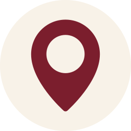 Map pin icon on a light background