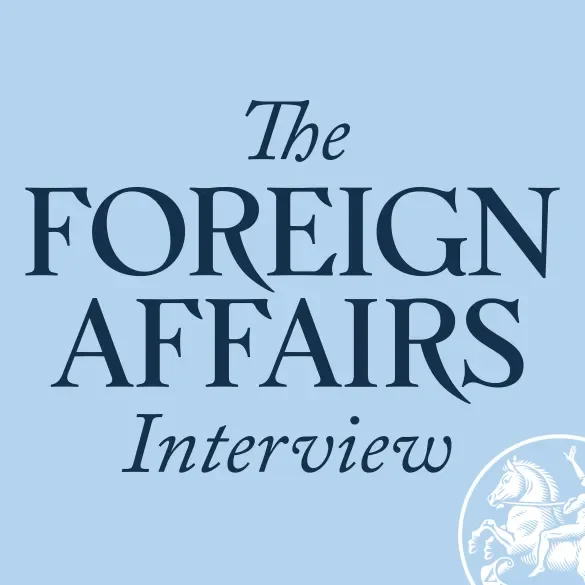 The logo for The Foreign Affairs Interview with a light blue background and dark blue text.