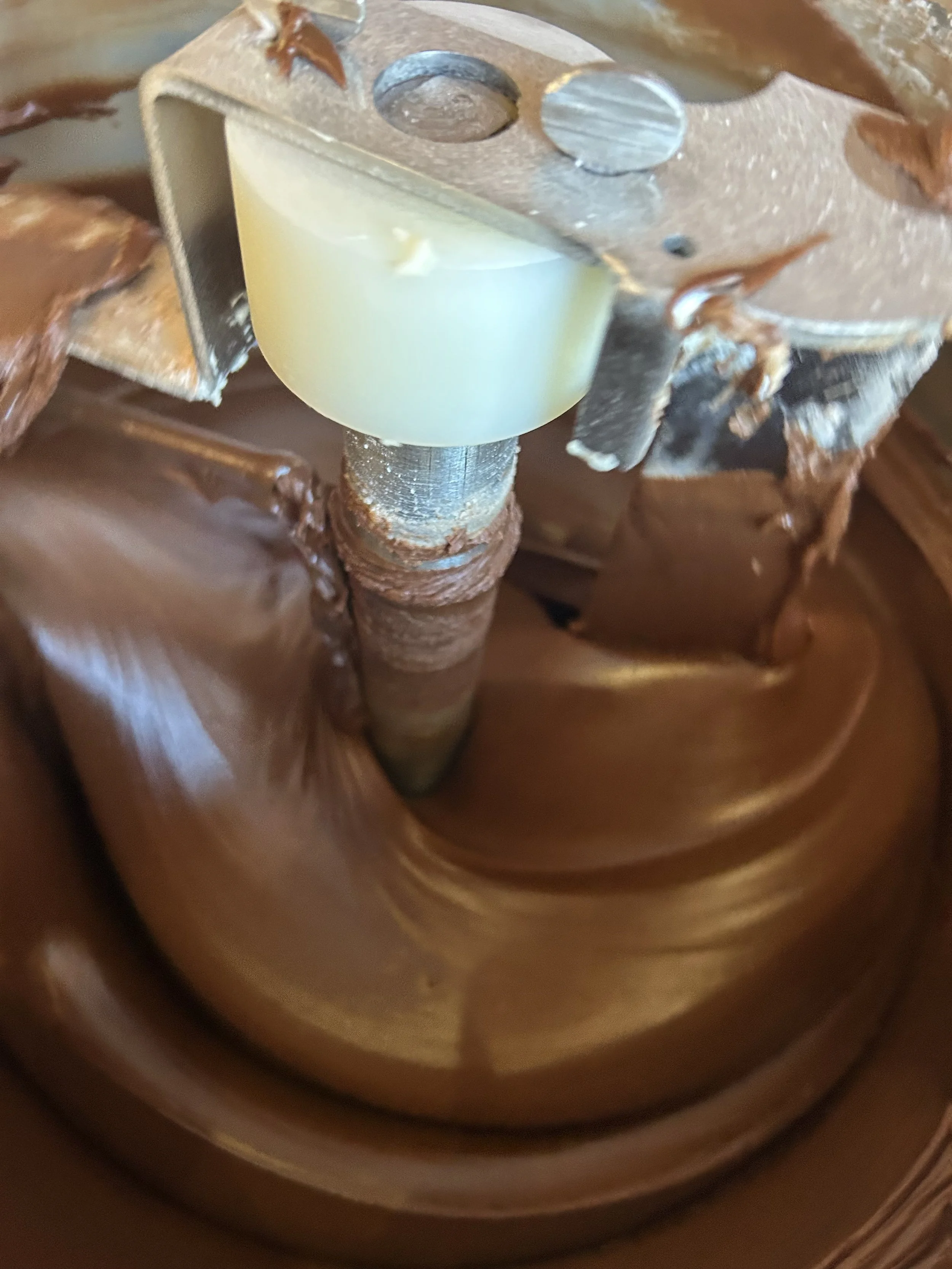Close up of making fudge in our fudge kettle