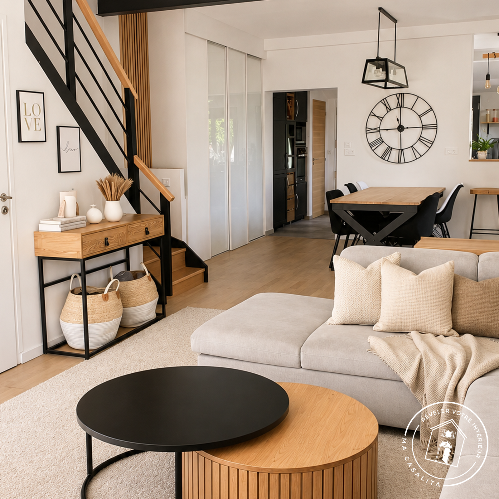 Salon, vue droite — après rénovation