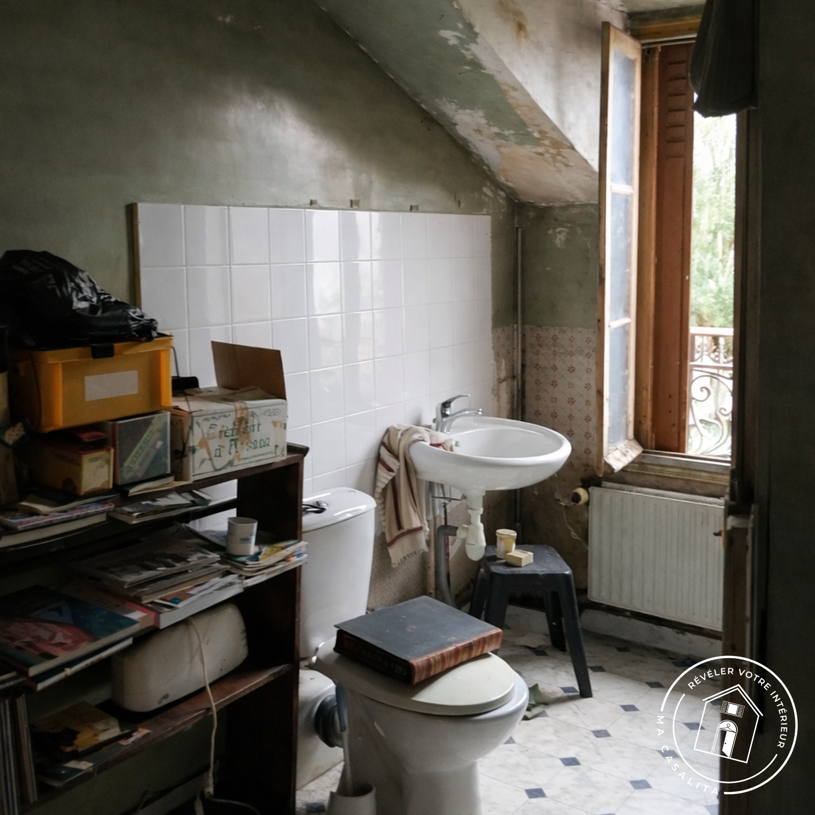 Salle de bain — avant rénovation