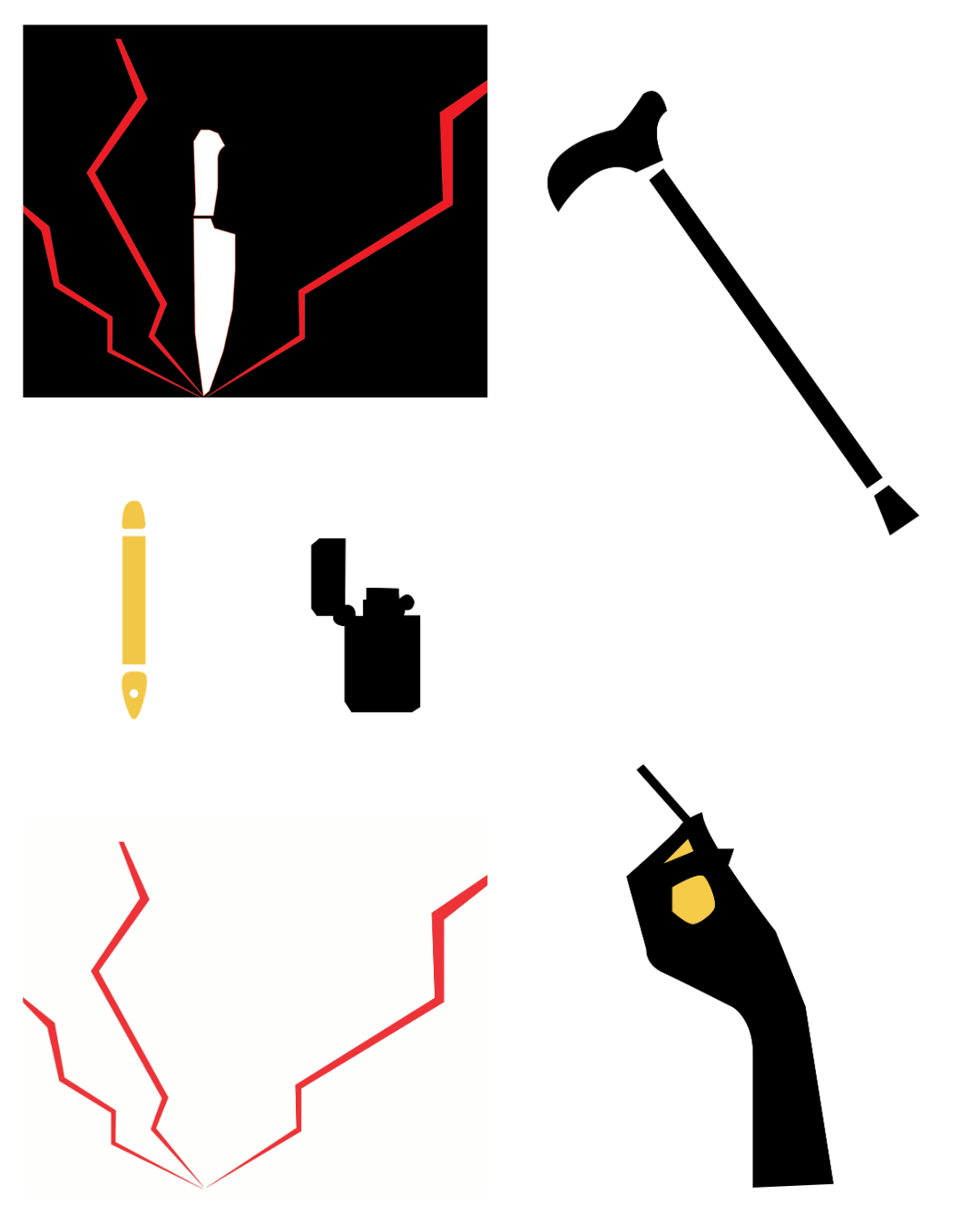 Illustrations designed & created for the title sequence