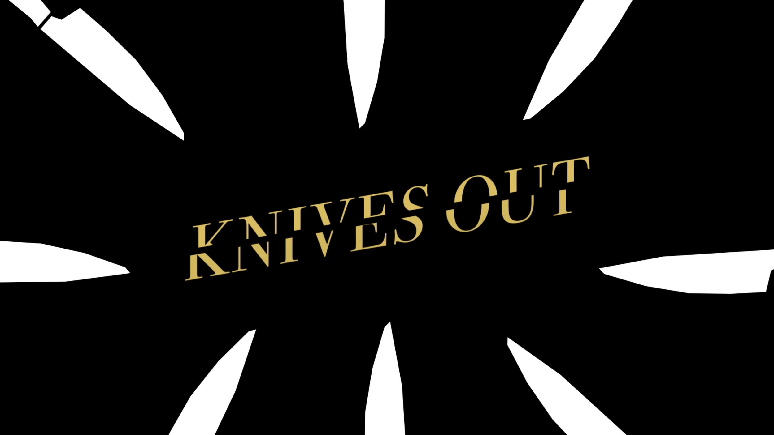 Knives Out Title Sequence