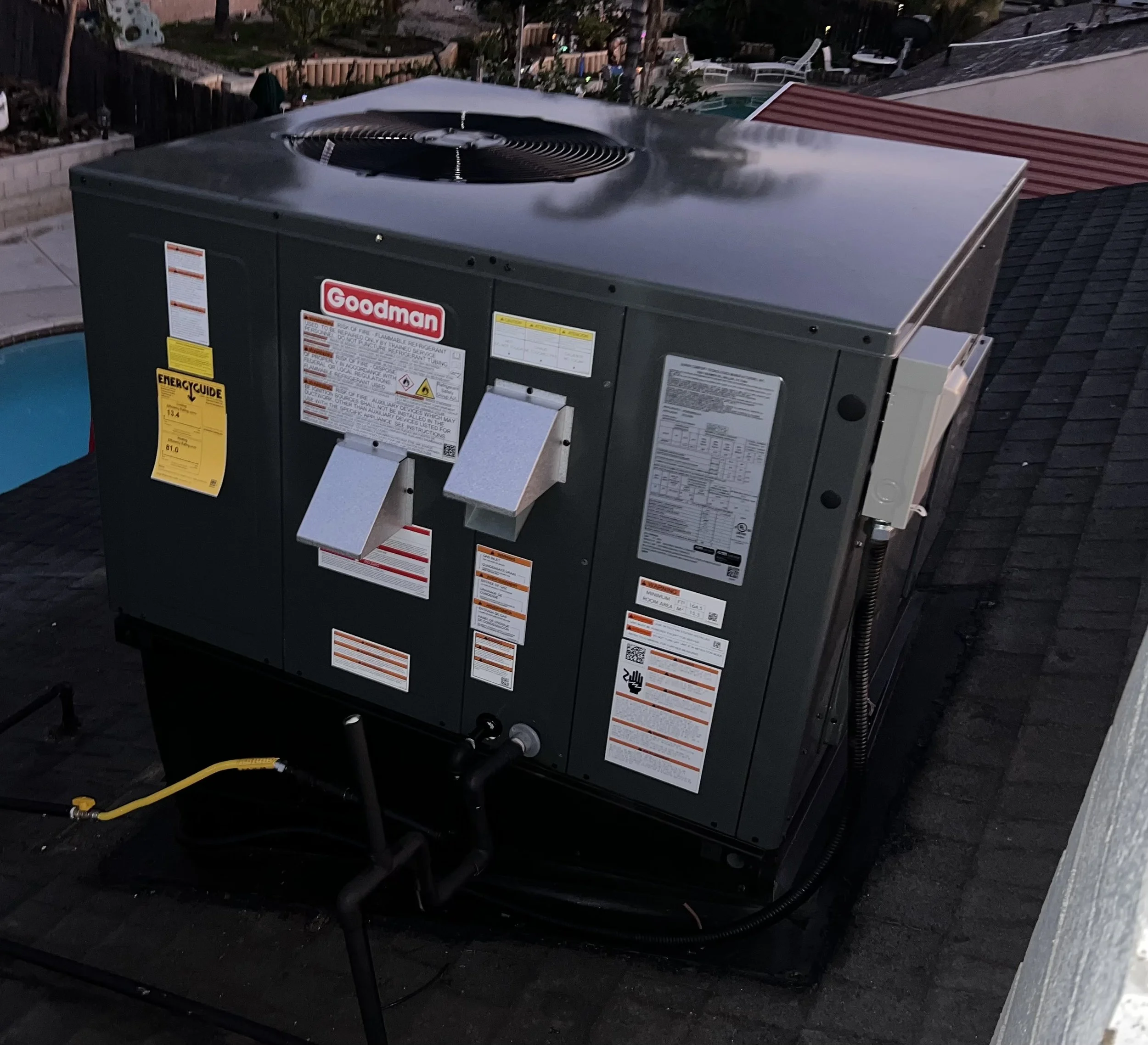 rooftop ac installation