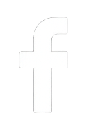Facebook logo with a white lowercase 'f' on a black background