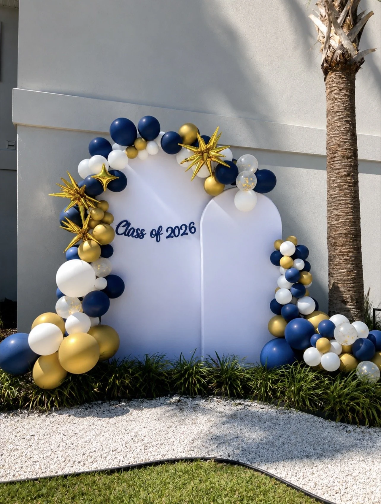 Graduation Balloon Garland with Arch