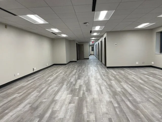 Completed warehouse office interior renovation