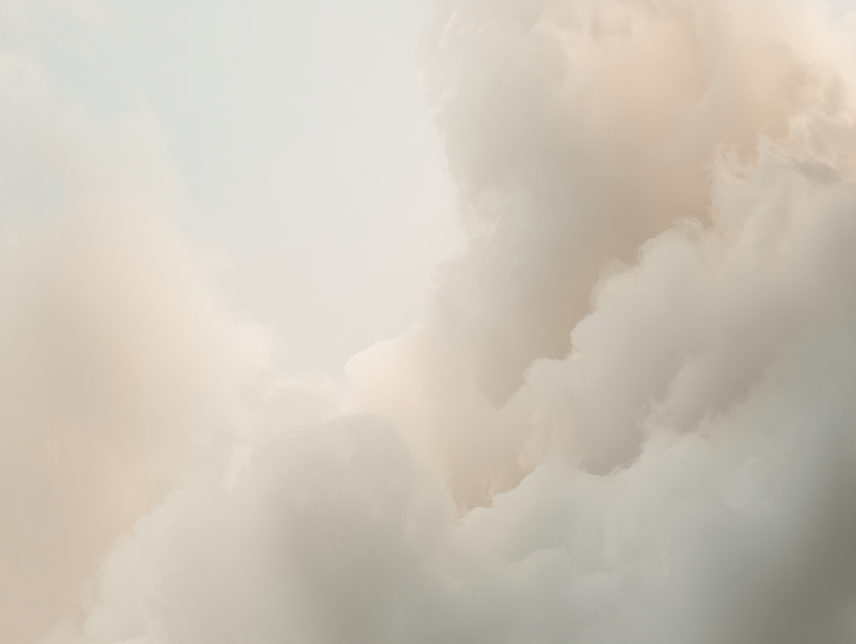Light-colored clouds in the sky with varying shades of white and gray.