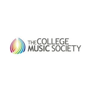 Logo of the College Music Society featuring a multicolored teardrop shape.