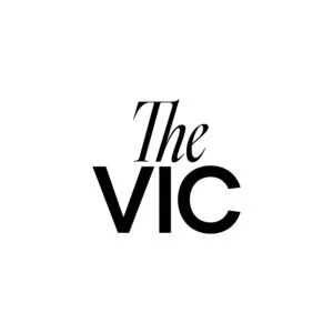 The text 'The VIC' in black font on a white background.