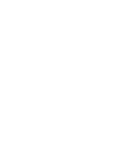 Abstract black and white geometric shape with curved and straight lines.