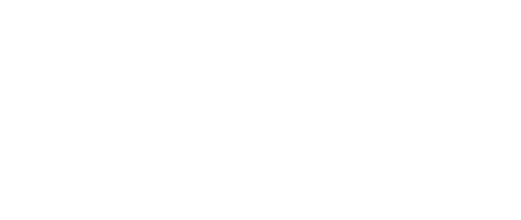 White outline drawings of flowers on a black background.