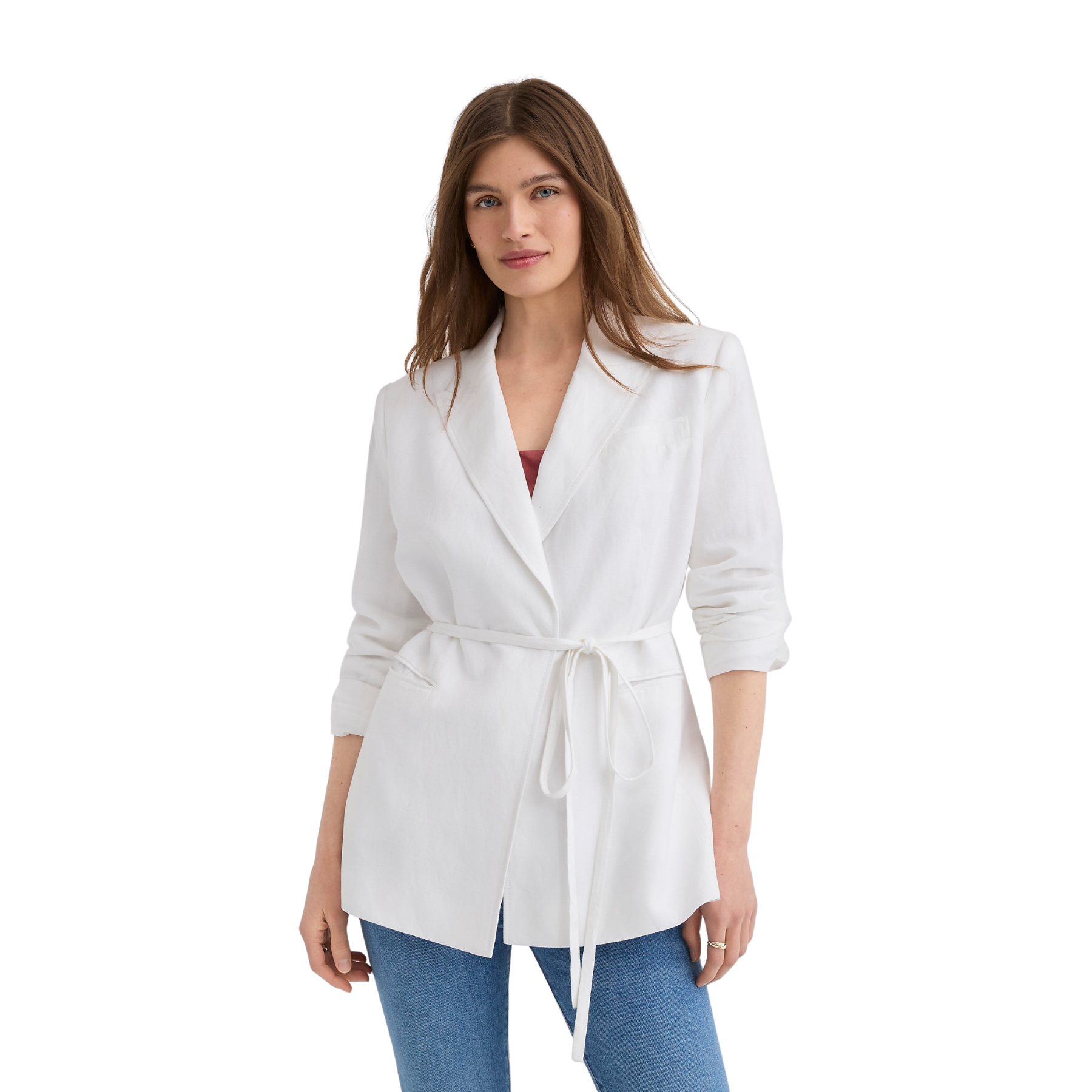Tie Waist Modern Blazer