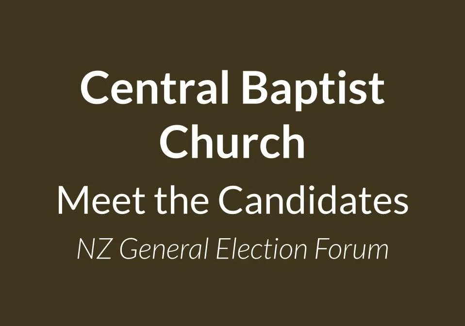 Meet the Candidates – NZ General Election Forum