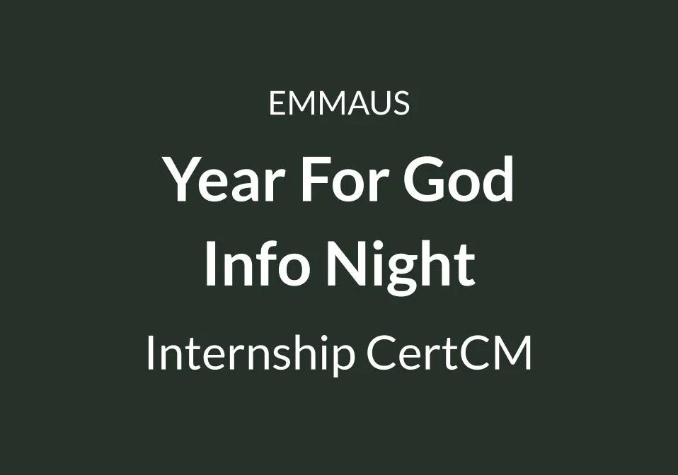 Emmaus - Year for God Info Night