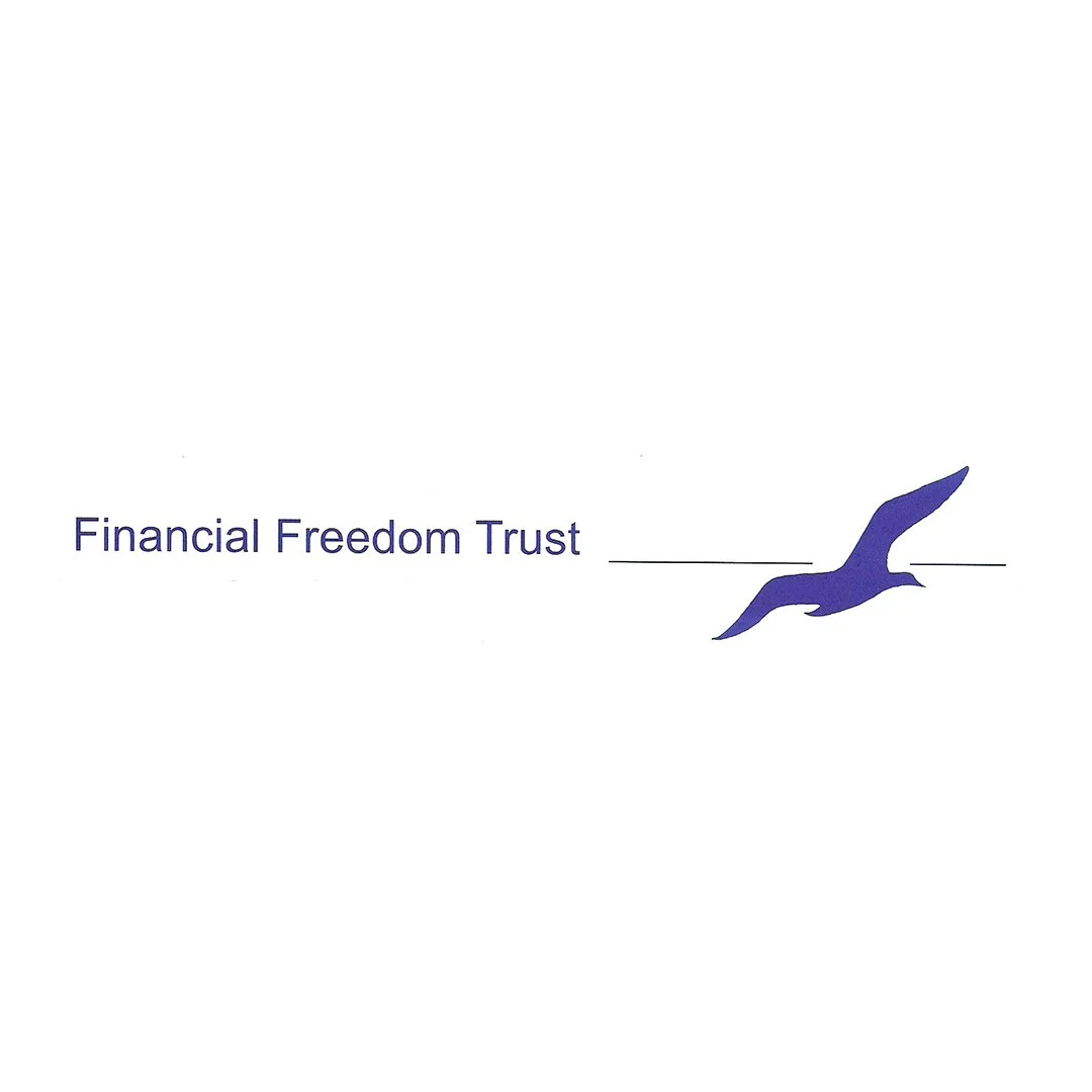 Logo featuring the words 'Financial Freedom Trust' and a stylized blue bird in flight.