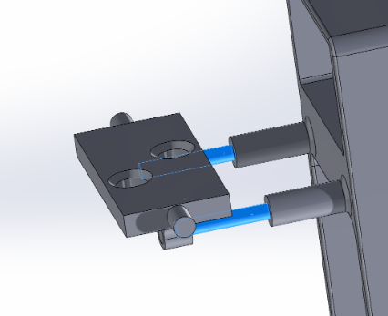 Telescoping rod and loading tray