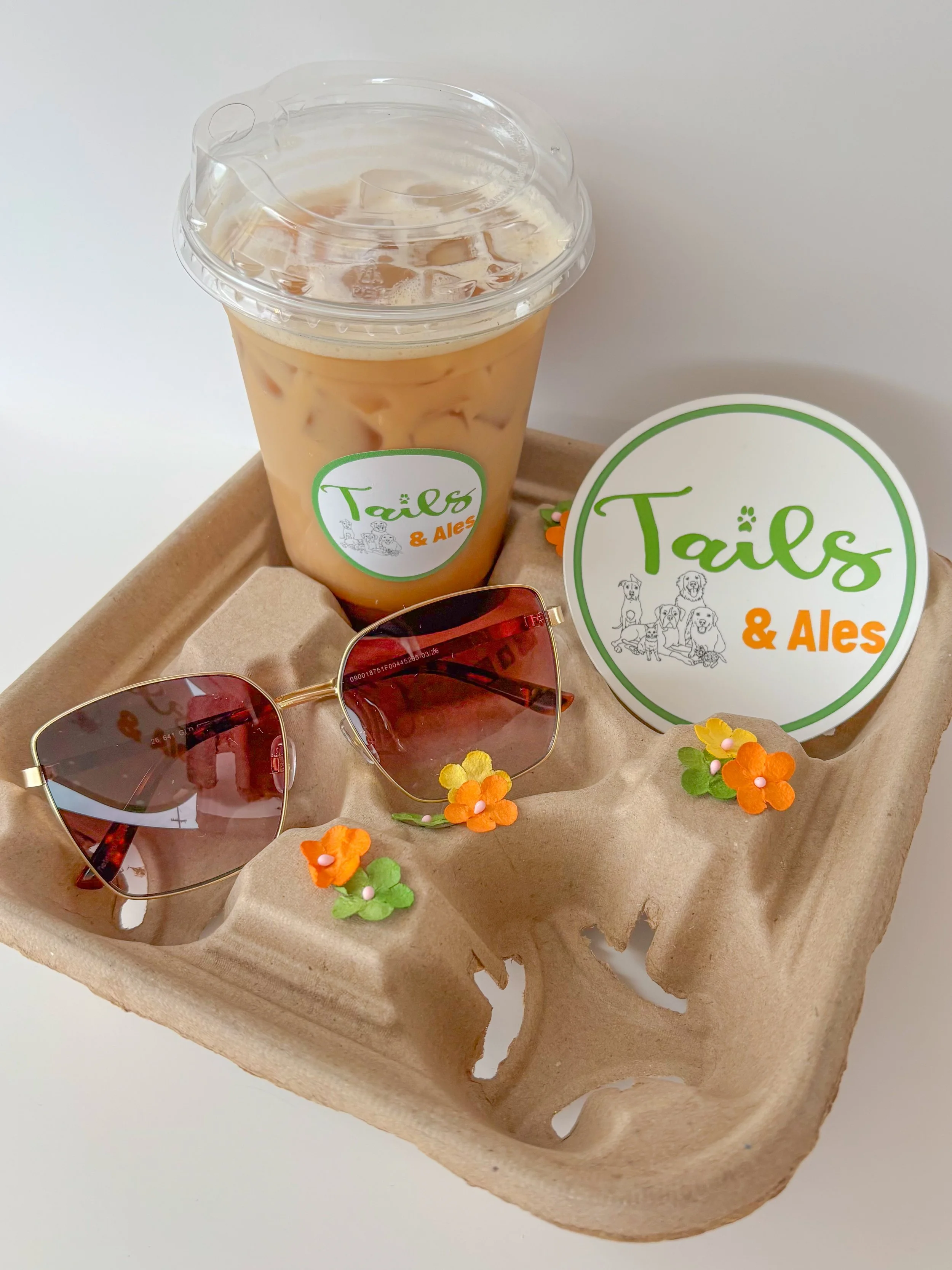 Tails and Ales' new Iced Brown Sugar Shaken Espresso, available to go.