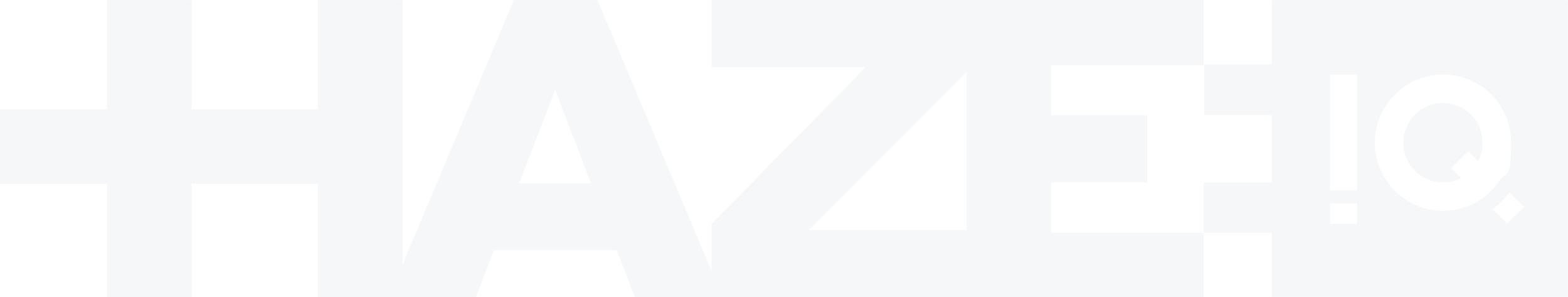Bold text spelling out HazeIQ with a plug style design for the IQ attached to the end of the Haze word
