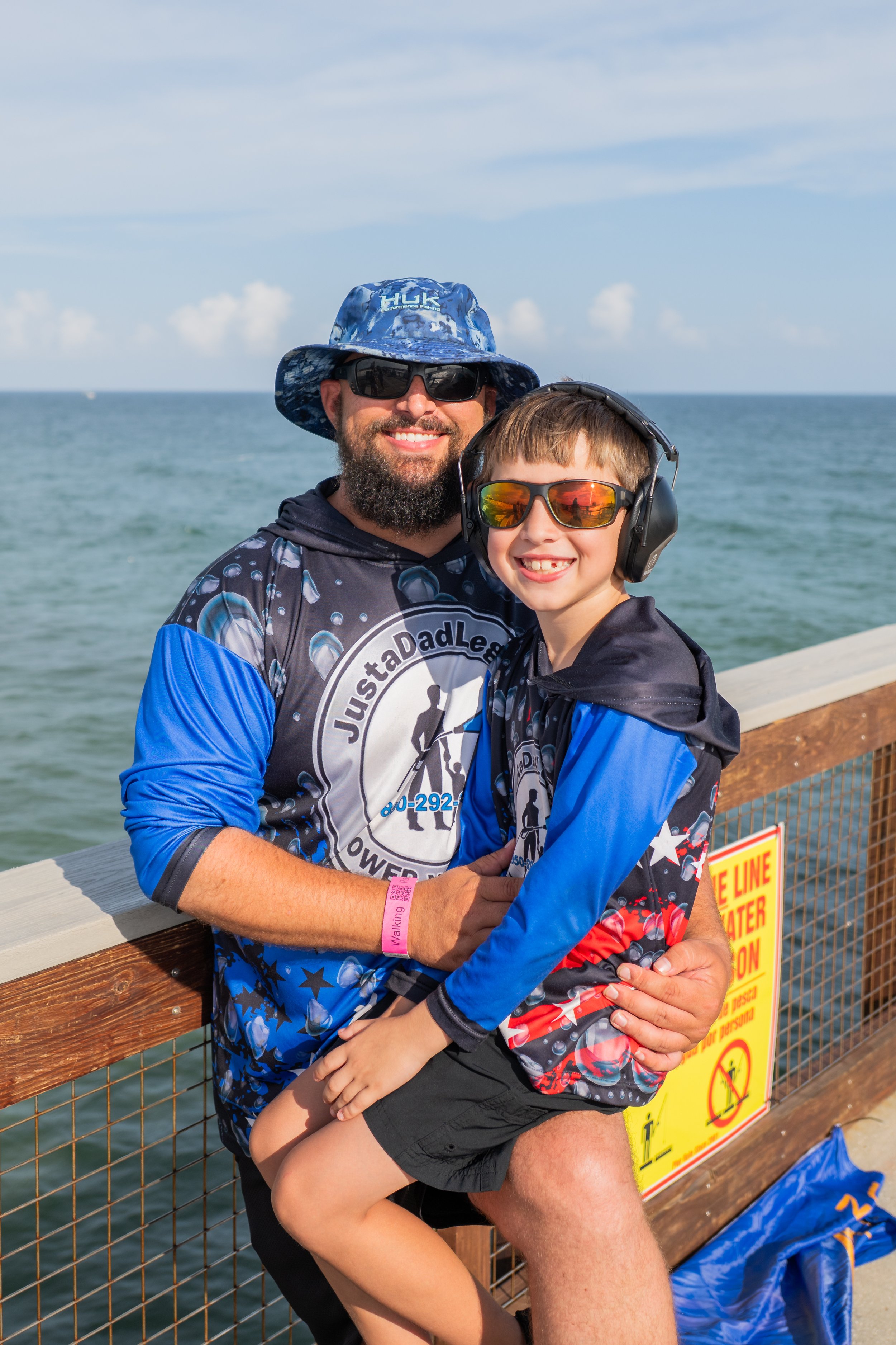 Dustin and his son, Dustin Jr, enjoying a day together at the Pensacola pier.