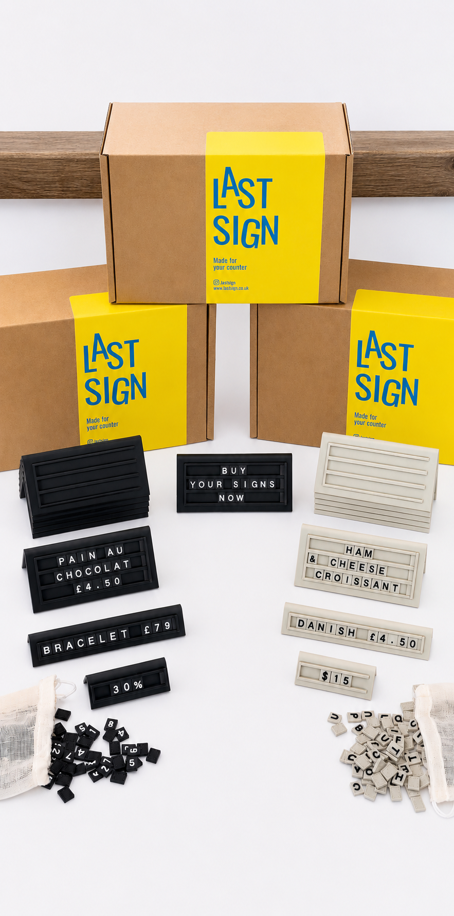 Mega Bundle Countertop Display Signs (26 Sign Pack)
