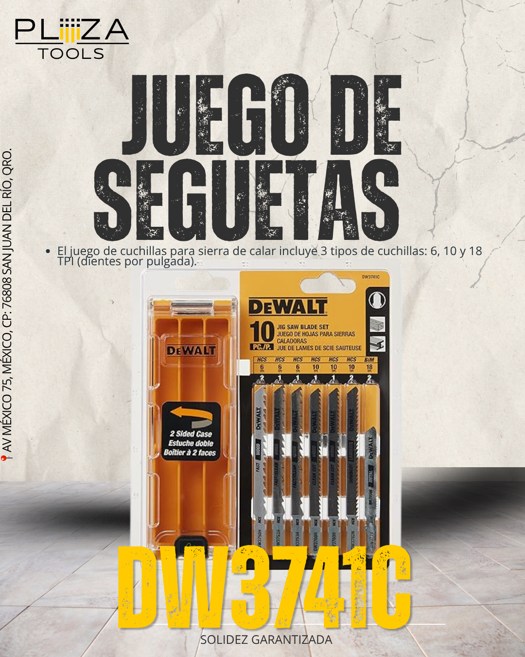 DW3741C Juego de Hojas para Sierras Caladoras DeWalt