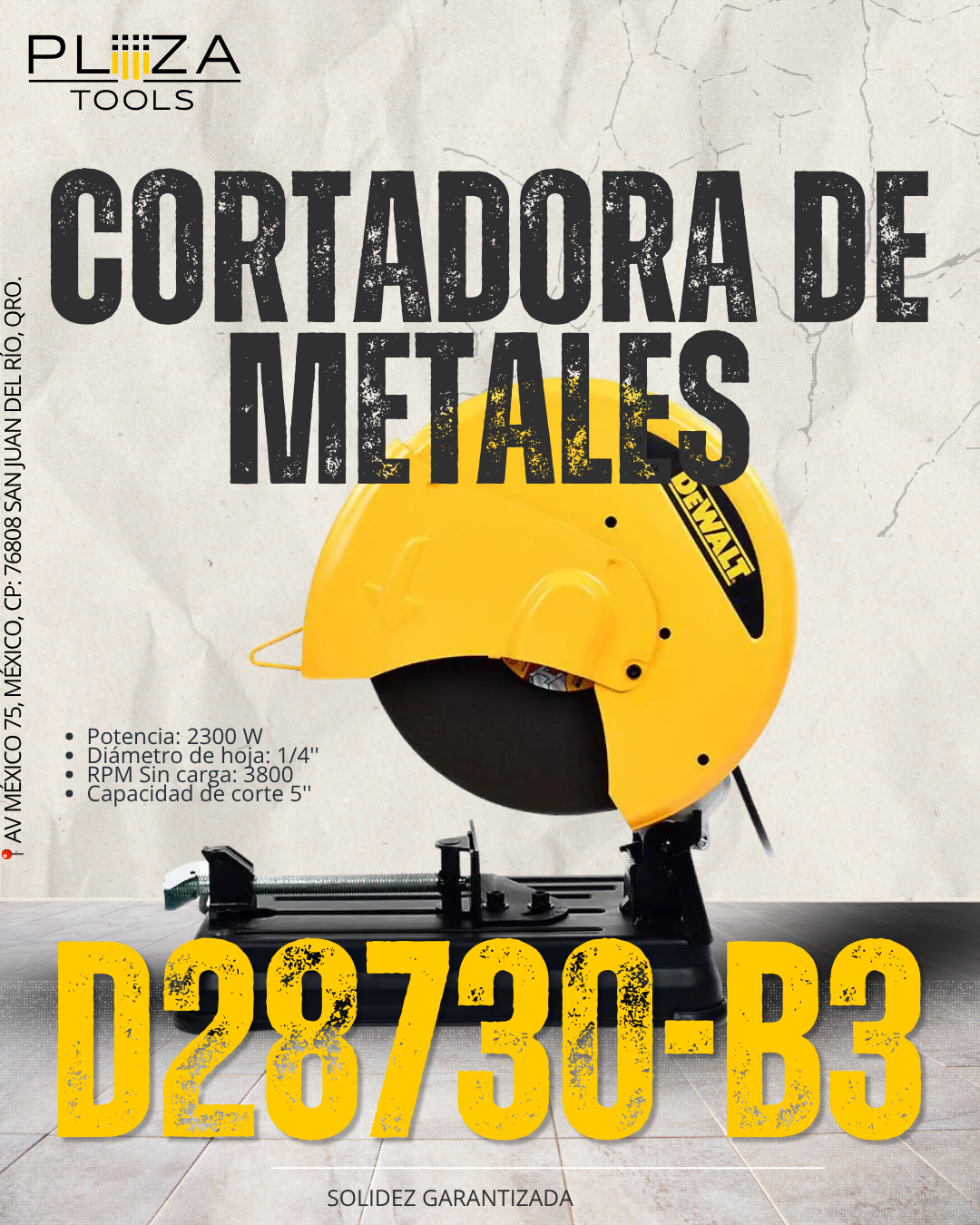 D28730-B3 Cortadora de Metales 14'' DEWALT