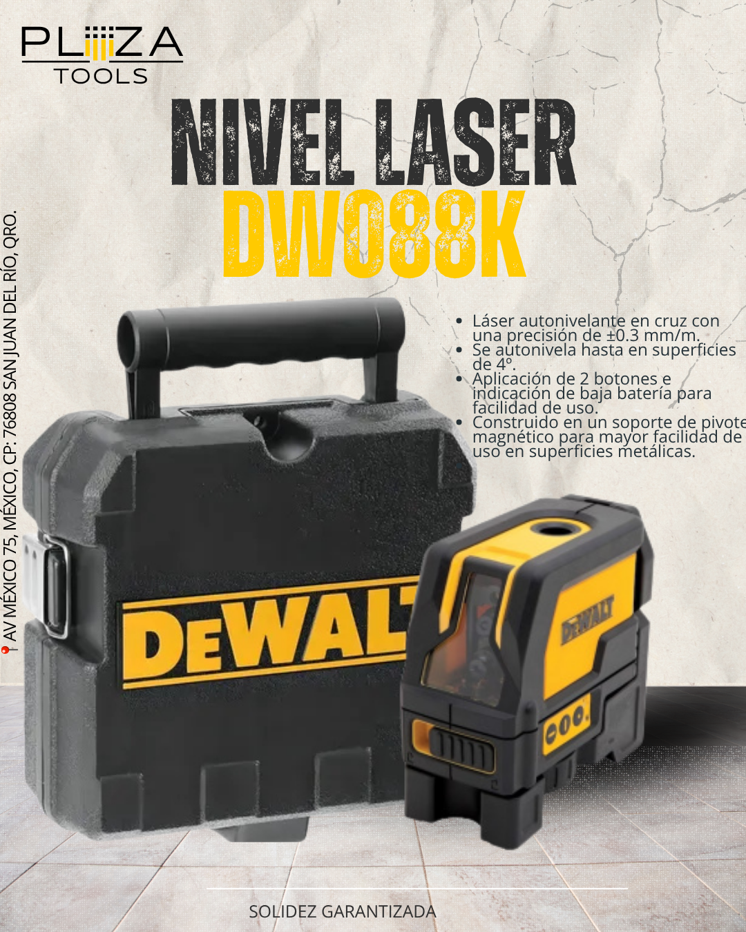 DW088K NIVEL LASER LINEA ROJA VERTICAL/ HORIZONTAL DeWalt