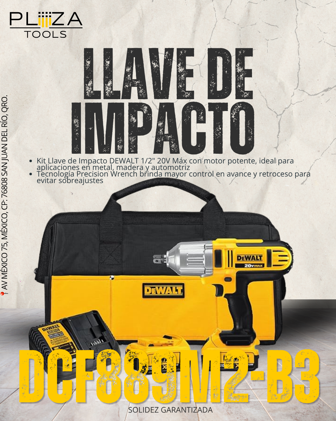 DCF889M2-B3 Llave de impacto Dewalt