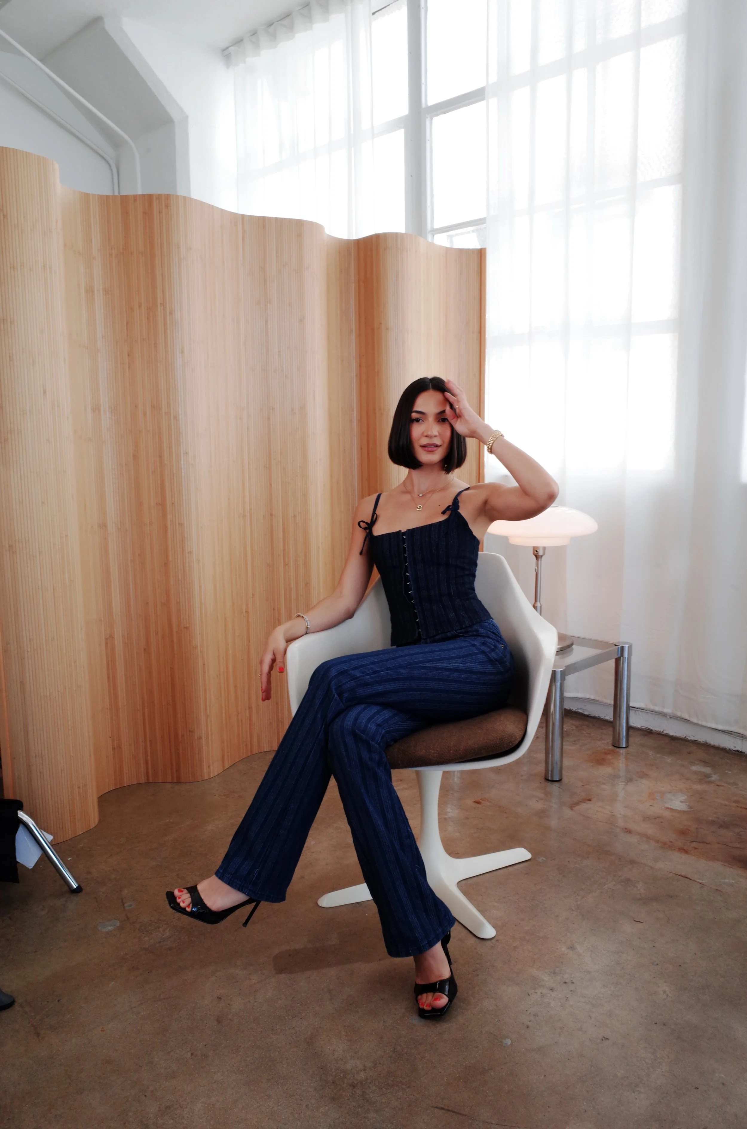 Actress x During shooting of Irregardless Podcast