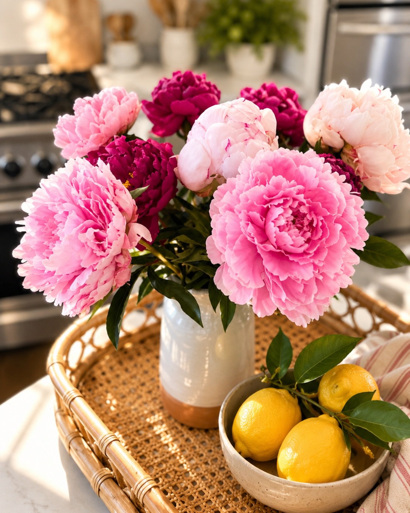 Friday flowers&hellip; but make it a little zesty 🍋🌸

Fresh peonies, lemons straight from the yard, and a moment to slow down before the weekend begins. Simple, bright, and just enough to make the whole kitchen feel happy.

Honestly&hellip; this mi