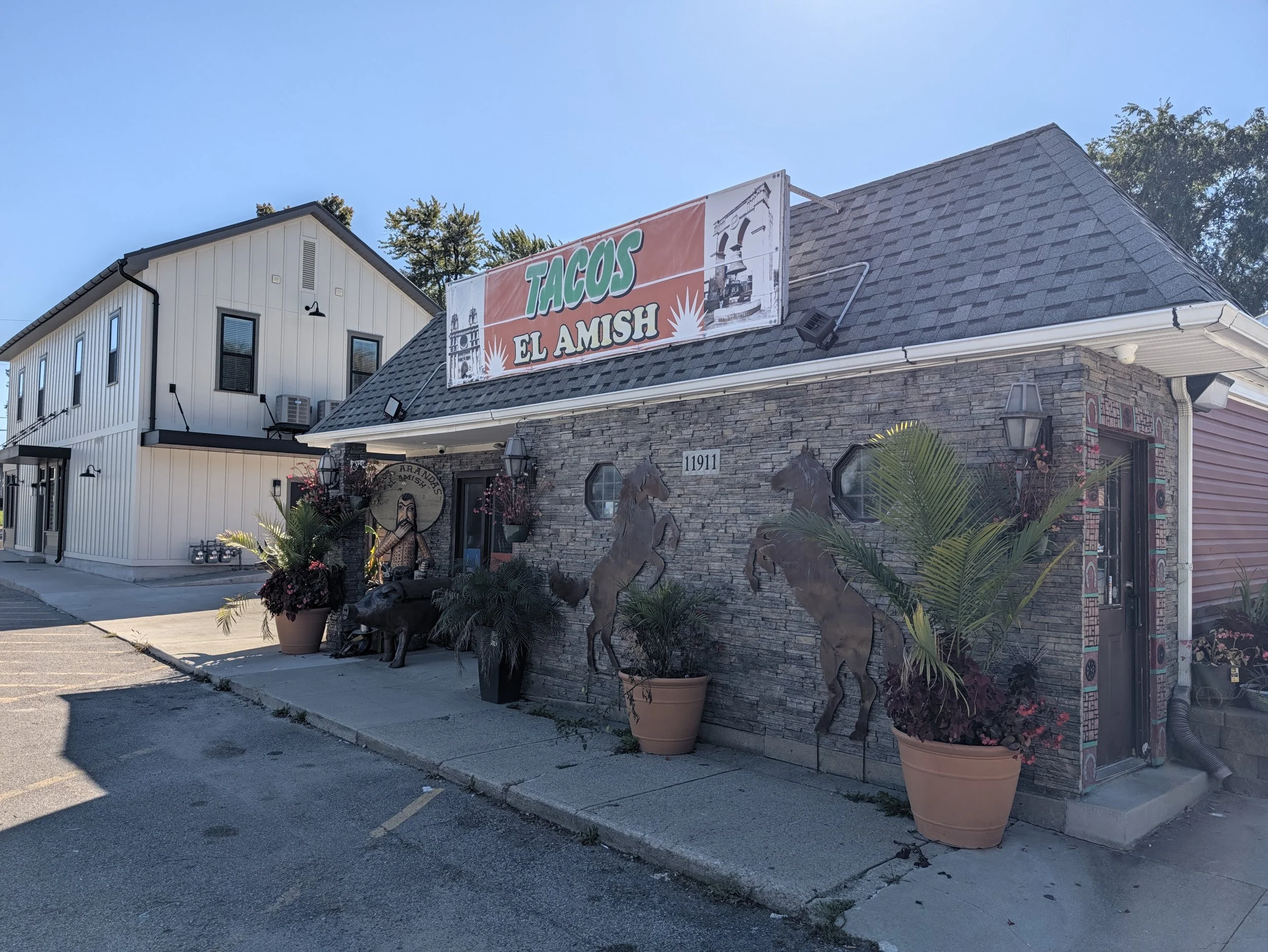 El Amish Taco on Water Street across from First Merchants Bank in Harlan.  On my list to try.