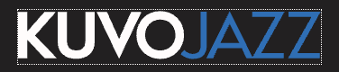 KUVU JAZZ logo with white, blue, and black text