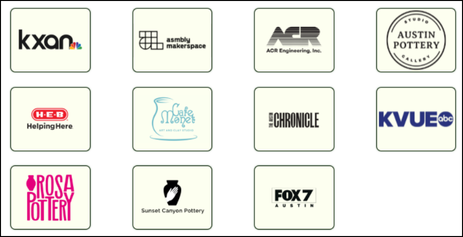 Our generous sponsors supporting Austin Empty Bowl.