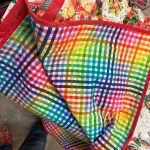 Colorful quilt to be raffled off at the Austin Empty Bowl event.