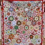 Colorful quilt to be raffled off at the Austin Empty Bowl event.