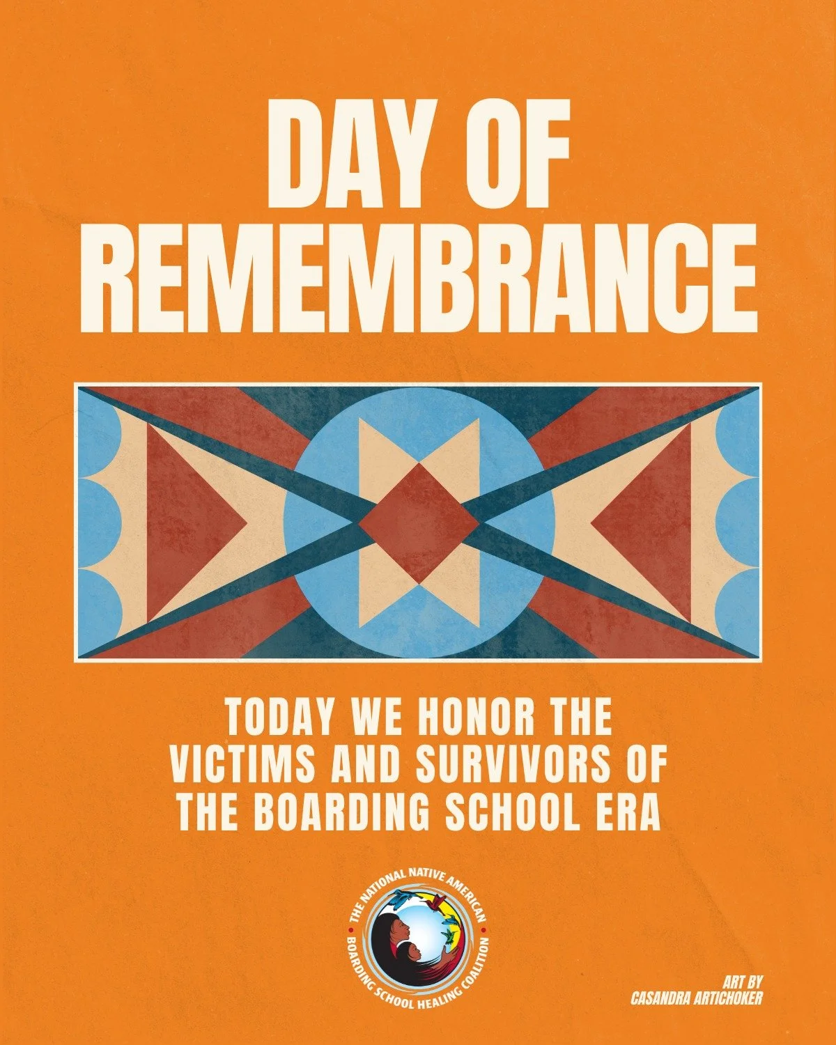 September 30th is the National Day of Remembrance for Indian Boarding School Survivors.

Today, we honor the children who never returned home and the Survivors, families, and communities impacted by the Indian boarding school era.

This is a day for 